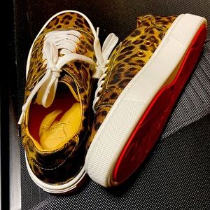 Leopard sneakers only worn once